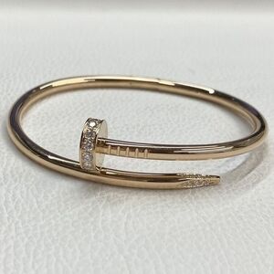 Elegant Gold Nail Bracelet
